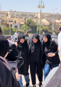 زوجة سليمان عيد في جنازته