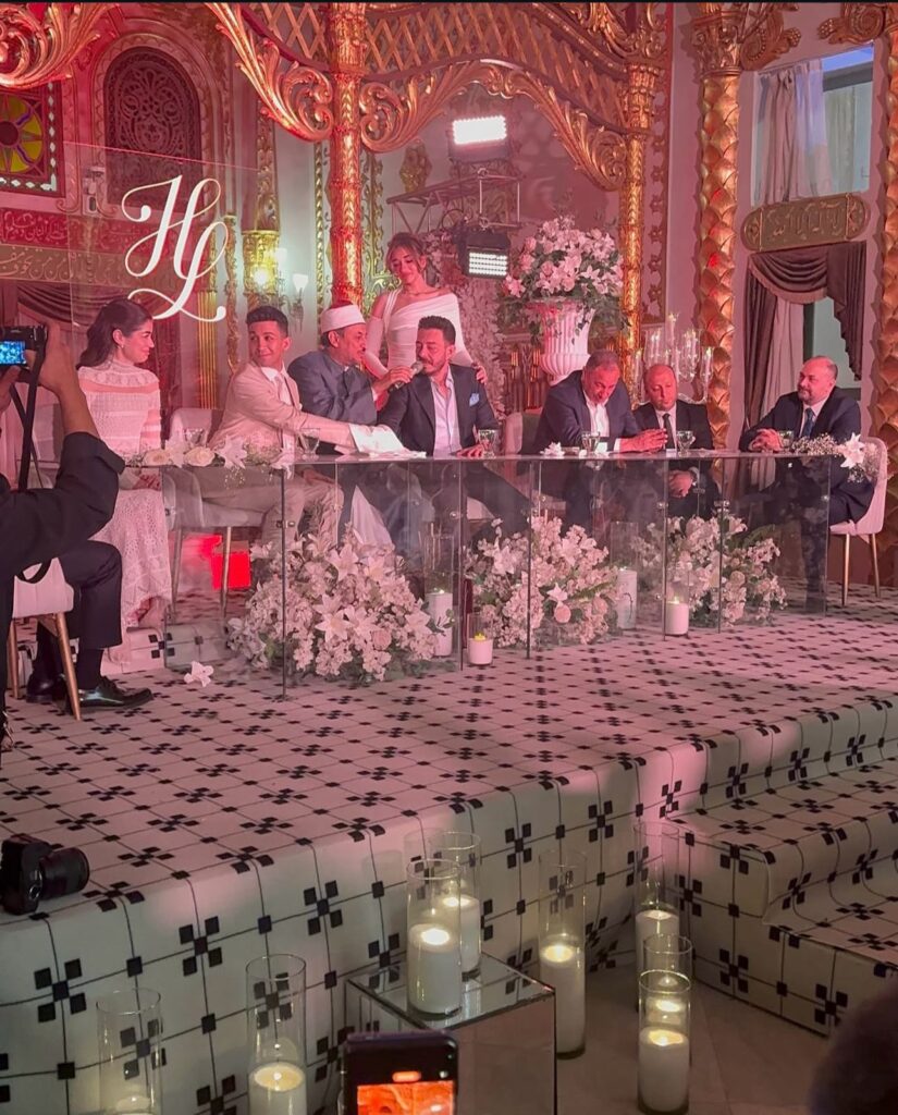 عقد قران هشام جمال وليلي زاهر