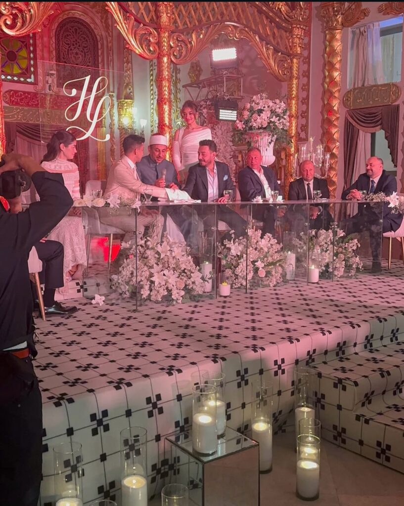 محمود الخطيب في حفل زفاف هشام جمال