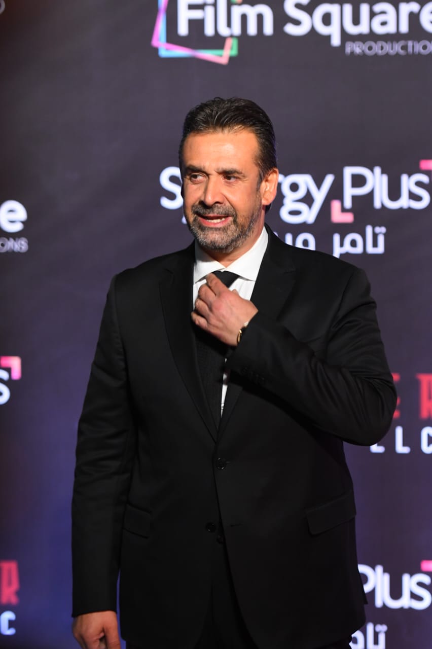 النجم كريم عبد العزيز في العرض الخاص لـ فيلم المشروغ X