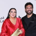 كما انفرد بلاتوه9.. حسن الرداد وإيمي سمير غانم يتسقبلان مولودتهما فادية حسن الرداد وإيمي سمير غانم