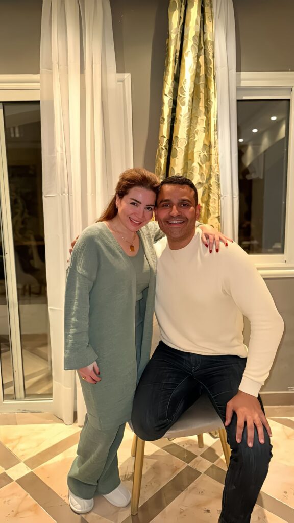عمر السعيد ومي عز الدين من كواليس مسلسل قلبي ومفتاحة