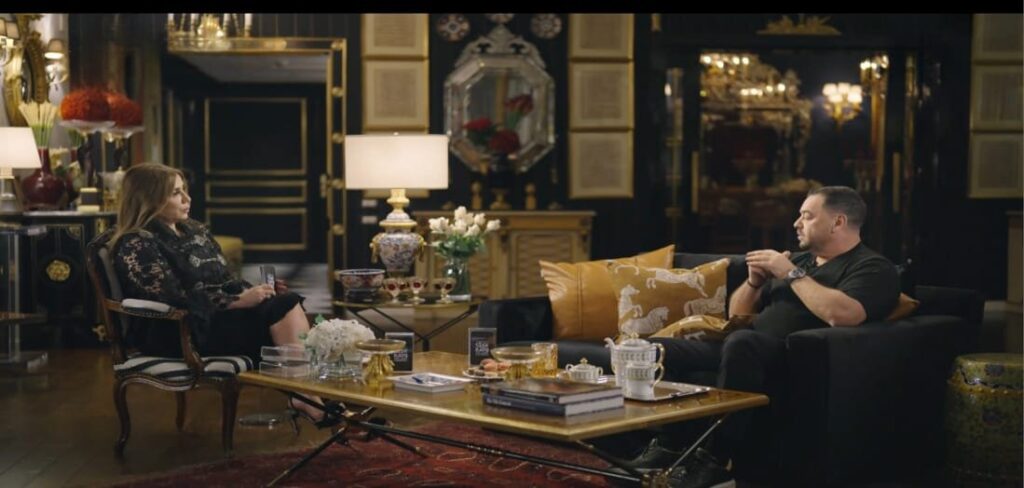 المخرج طارق العريان مع عبلة سلامة