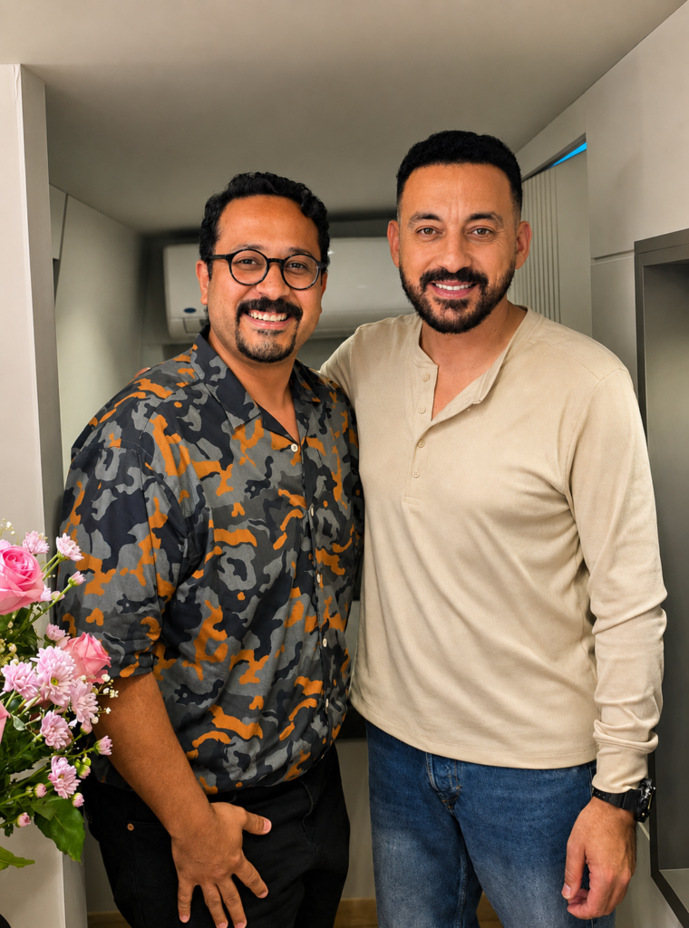 احمد شاهين ودياب في مسلسل محمود الطيار